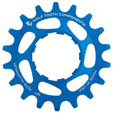 Wolf Tooth Aluminum Single Speed Cog Blue