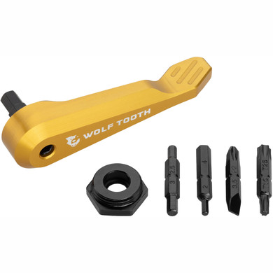 Wolf Tooth Axle Handle Multi Tool Gold