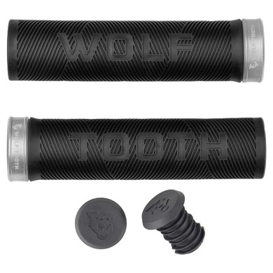Wolf Tooth Echo Lock-On Grips Black/Raw Silver