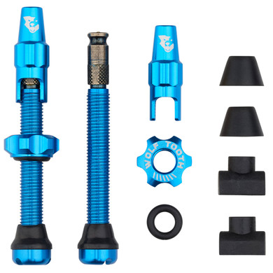 Wolf Tooth Tubeless Valve Kit for Clik Valves 44mm Blue