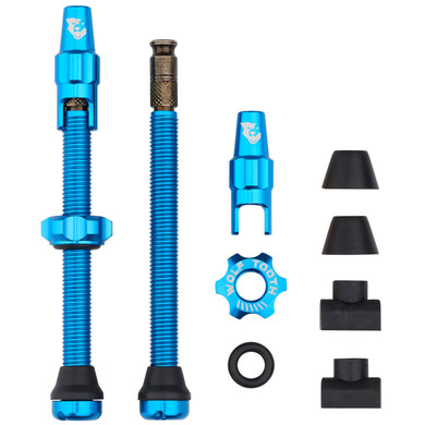 Wolf Tooth Tubeless Valve Kit for Clik Valves 60mm Blue