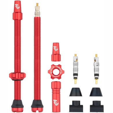 Wolf Tooth Tubeless Valves 80mm Red