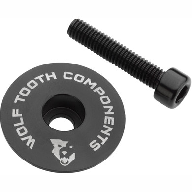 Wolf Tooth Ultralight Stem Cap and Bolt Black