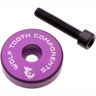Wolf Tooth Ultralight Stem Cap w/ Integrated 5mm Spacer Ultraviolet Purple