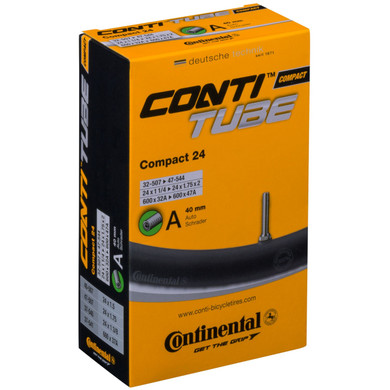 Continental Compact Schrader Valve Tube 24x1.25-1.75"