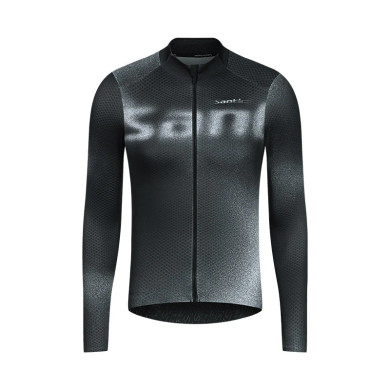 Santic Planet Thermal L/S Jersey Black