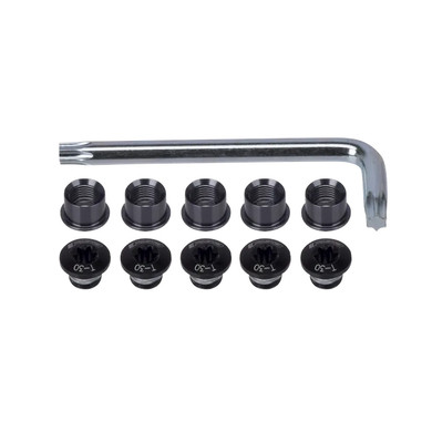 FSA Chainring Bolt Kit T-30 5pcs Black