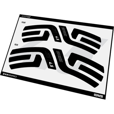 Slik Graphics ENVE SES 4.5 Decal Kit Premium Foil Black/White Gloss