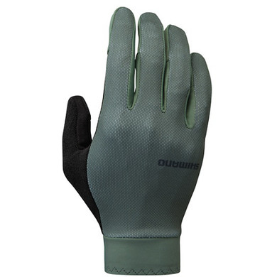 Shimano Explorer Gel Long Finger Gloves Olive