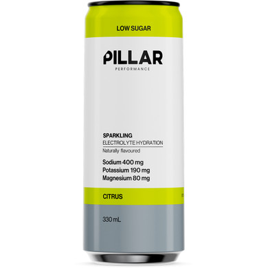 PILLAR Performance Sparkling Electrolyte Hydration RTD Citrus 330mL Can