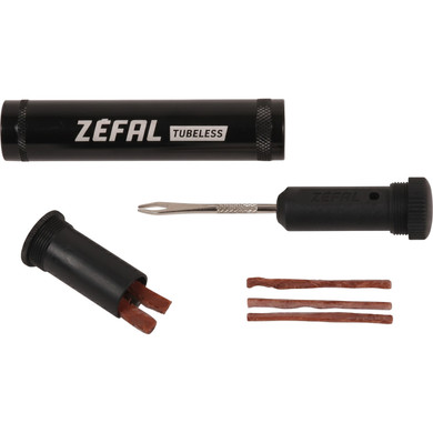 Zefal Tubeless Repair Tool Black Tube with Clip