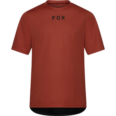 Fox Ranger Short Sleeve Men's Jersey Wordmark Amber Scarlet