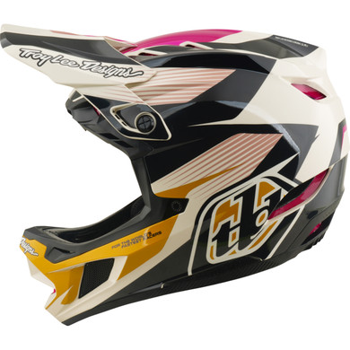 Troy Lee Designs D4 Polyacrylite Unisex Helmet Turbo Acid/Fuchsia