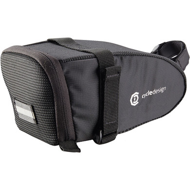 Cycle Design Saddle Bag Velcro Black LG