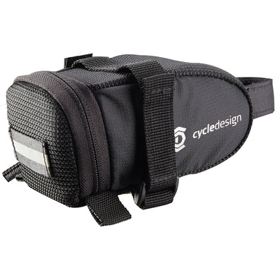 Cycle Design Saddle Bag Velcro Black SM