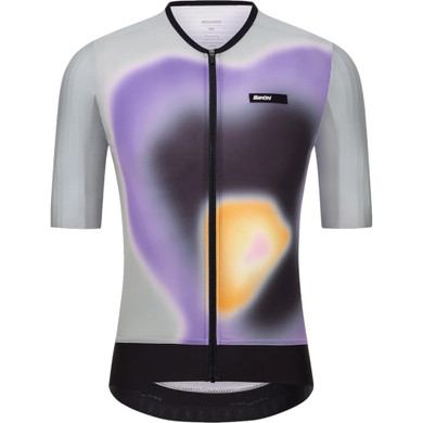Santini Aero Race CC Short Sleeve Jersey Asphalt Gray