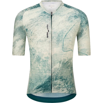 Santini Motion Short Sleeve Jersey Green