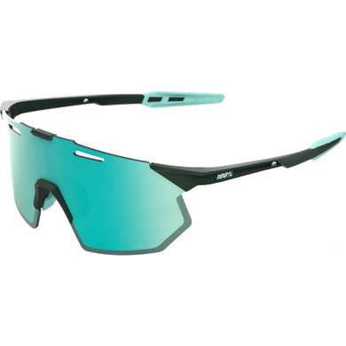100% Hypercraft SQ Sunglasses Matte Juniper w/HiPER Mint Mirror Lens