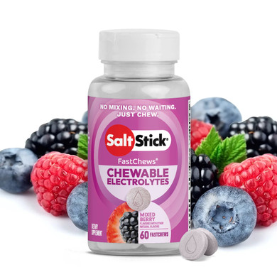 SaltStick Electrolyte FastChews Mixed Berry 60 Chew Bottle