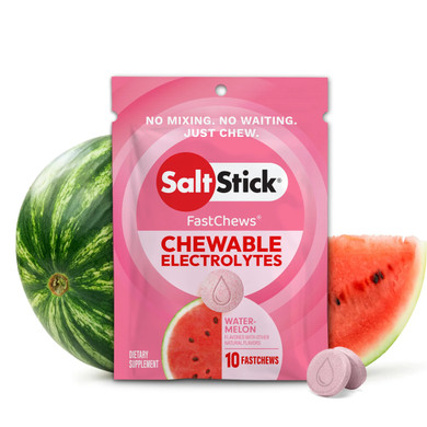 SaltStick Electrolyte FastChews Watermelon 10 Chew Packet