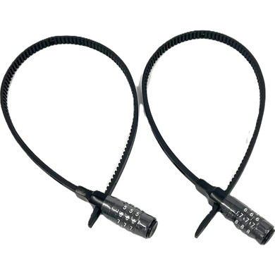 JetBlack Zip Tie Combo Lock Set Black
