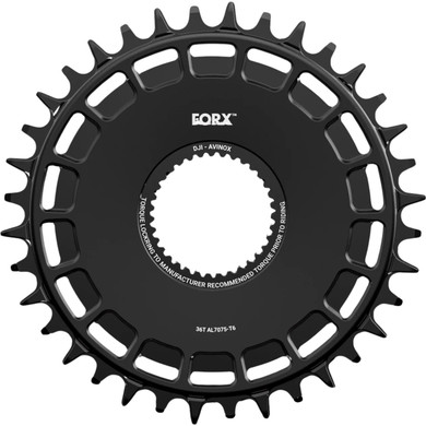 Forx DJI Avinox DM Chainring Black