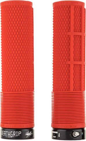 DMR Brendog Death Grips Thin Soft MTB Flangeless Grips - Red