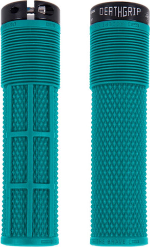 DMR Brendog Death Grips Thin Soft MTB Flangeless Grips - Teal
