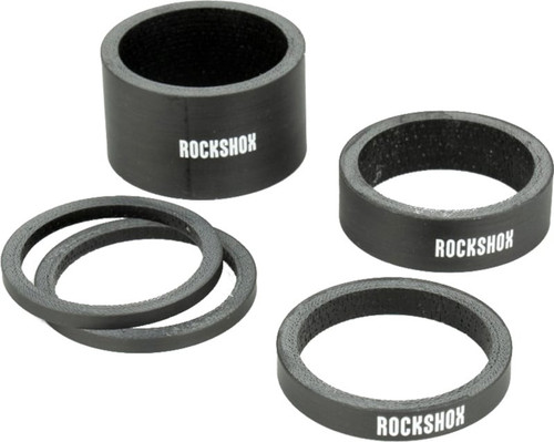 RockShox Carbon Headset Spacer Kit Black/Gloss White