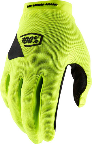 100% Ridecamp Gloves Fluo Yellow