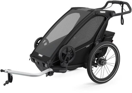 Thule Chariot Sport 1-Seat Kids Bike Trailer Midnight Black