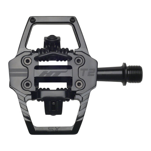 HT Compoments T2-SX Alloy Stealth Black BMX Race  Pedals