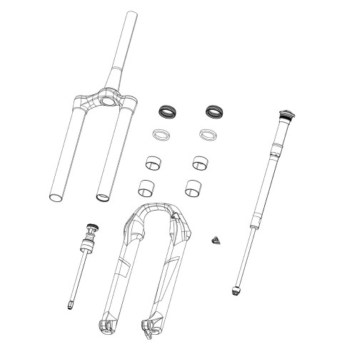Rockshox Fork Decal Kit AM LYK ULT 27/29 MSLVF/GLB