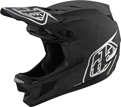 Troy Lee Designs D4 MIPS Carbon Full Face Helmet Stealth Black/Silver