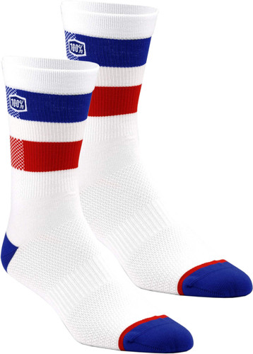 100% Flow Performance Socks White