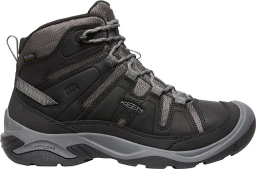 Keen Circadia WP Mens Mid Cut Boots Black Steel / Grey