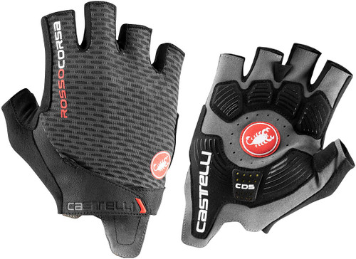 Castelli Rosso Corsa Pro V Gloves Dark Grey 2022