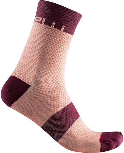 Castelli Velocissima 12 Socks Bordeaux/Blush 2022