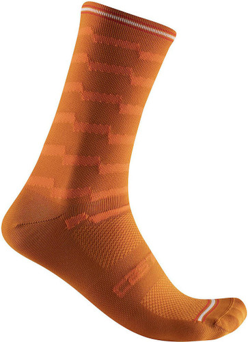 Castelli Unlimited 18 Socks Orange Rust 2022