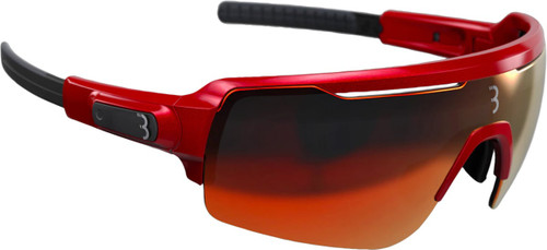 BBB Commander Sports Glasses Red Frame Smoke Red Lens