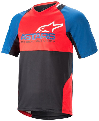 Alpinestars Drop 8.0 SS Jersey Mid Blue/Bright Red 2022