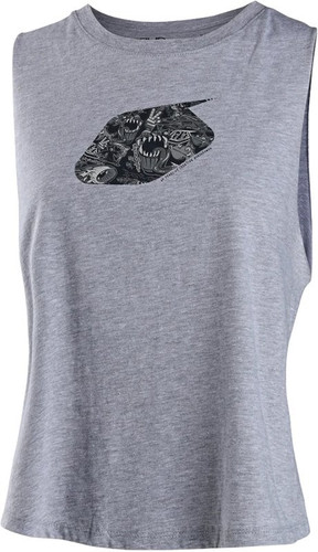 Troy Lee Designs History Womens MTB Tank Athletic Heather Grey