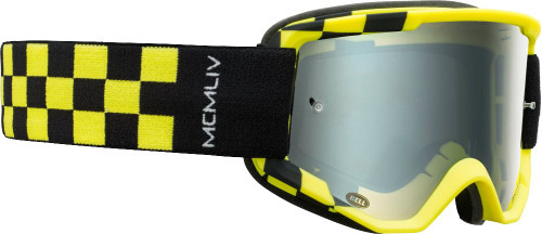 Bell Descender Podium MTB Goggles Hi-Viz Yellow/Black with Silver Mirror Lens