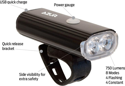 Azur 750 Lumens USB Front Light