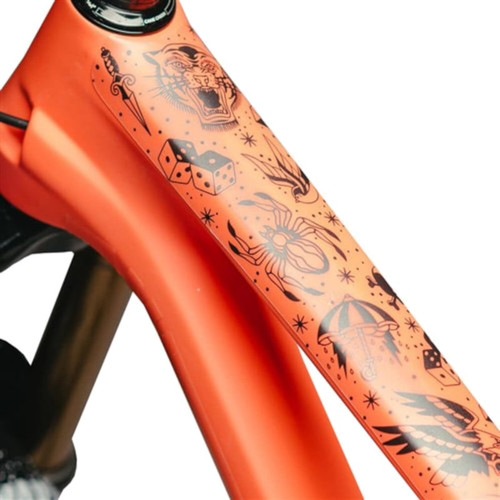 Dyedbro Frame Protection Wrap Old School Tattoo Black