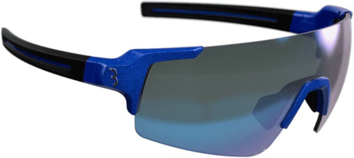 BBB Fullview Sports Glasses Glossy Cobalt Blue Frame Smoke Lens