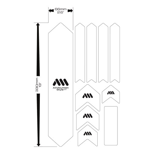 All Mountain Style Frame Guard Extra - Clear/Silver