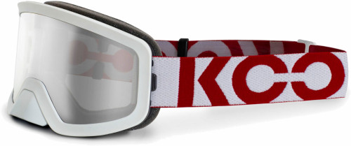 KOO Edge MTB Goggles White/Red with Clear Lens