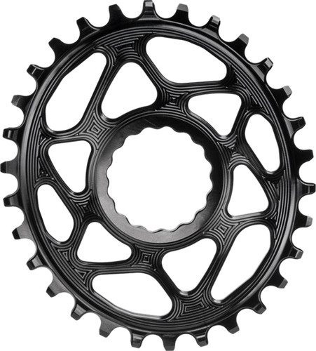absoluteBLACK Oval Cinch D/M N/W 30T Traction Chainring Black