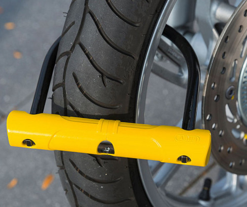 Abus Ultra 402 U-Bolt 230 x 11mm Scooter Lock + SH34 Bracket Yellow